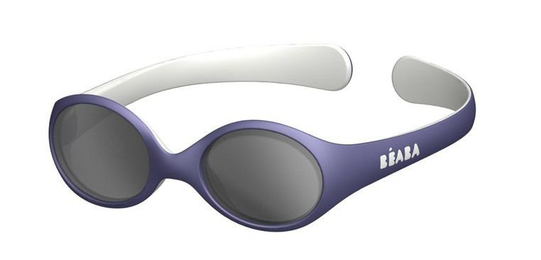 Fioletowe okulary przeciwsłoneczne dla niemowląt Beaba Mini Kid 360 z opaską